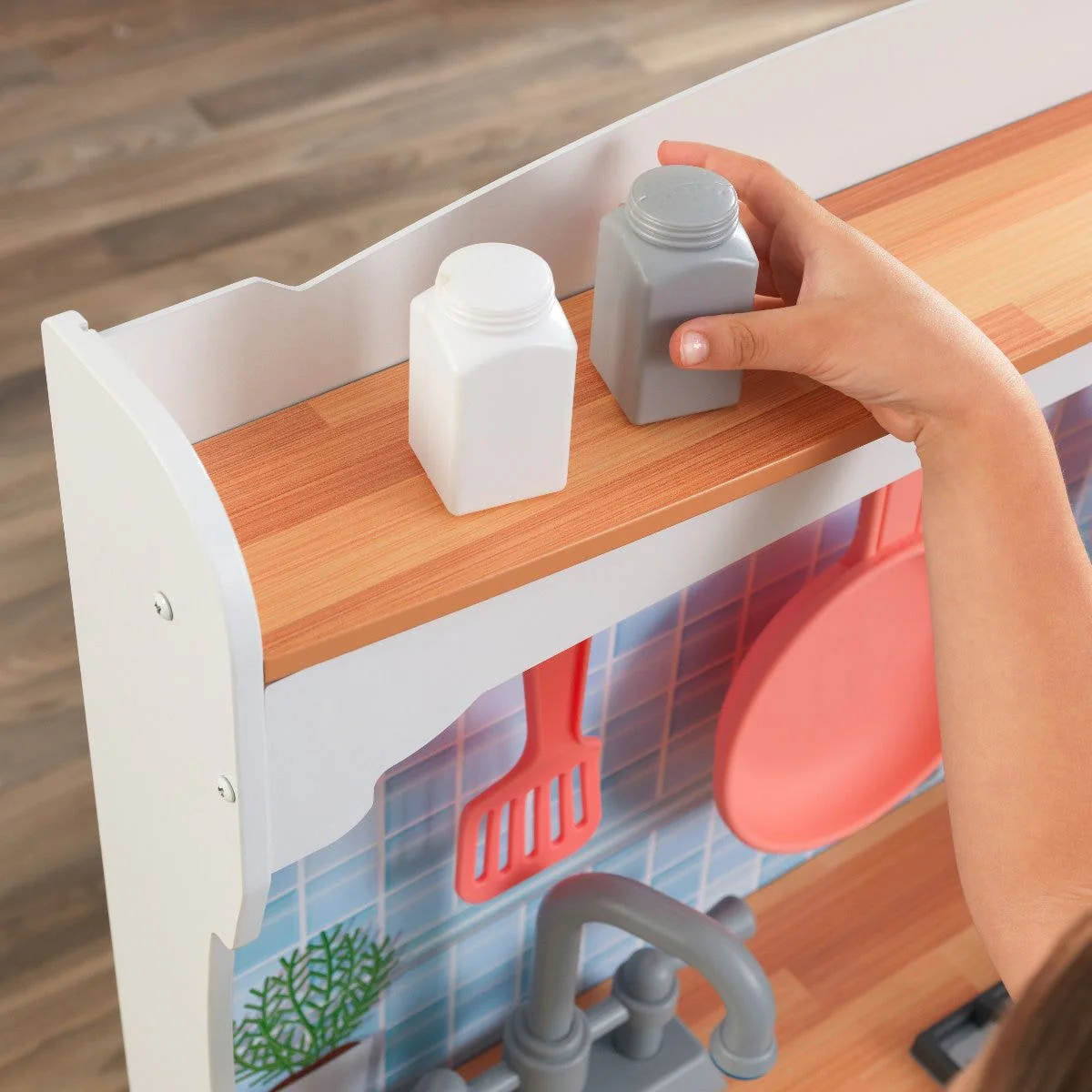 Mosaic Magnetic Coral Play Kitchen - Image 8