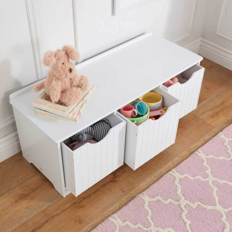 Nantucket Storage Bench - White - Image 4