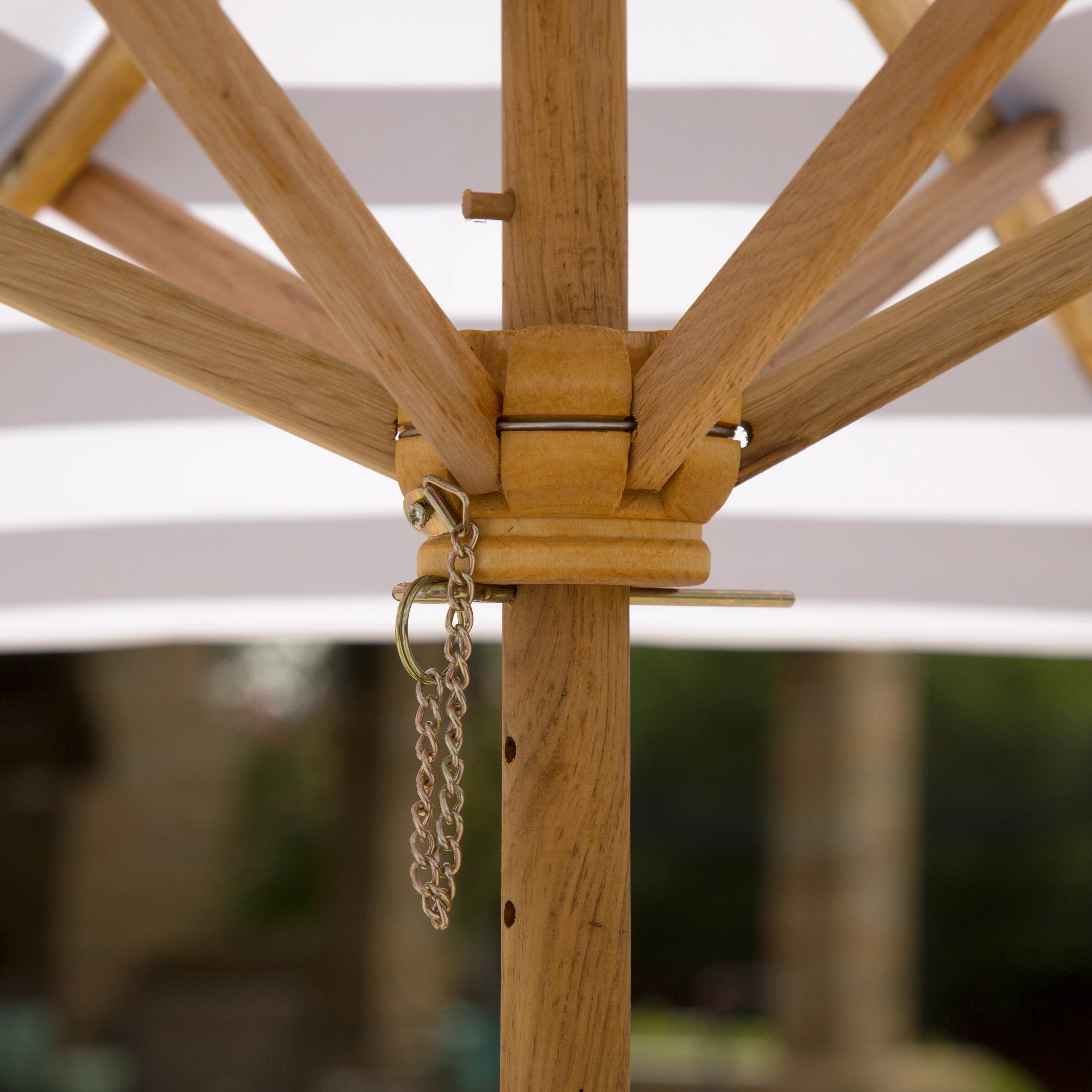 Outdoor Chaise with Umbrella - Navy - Image 6