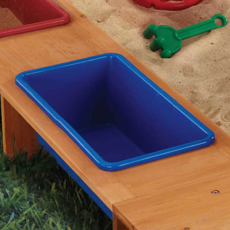 Outdoor Sandbox with Canopy - Navy & White - Image 5