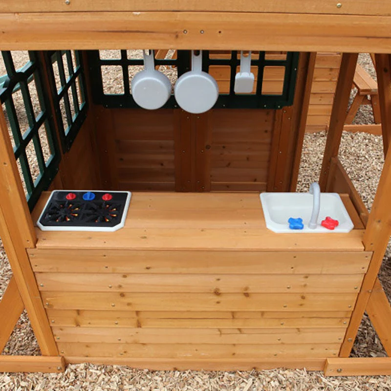 Paramount Wooden Swing Set / Playset - Image 7