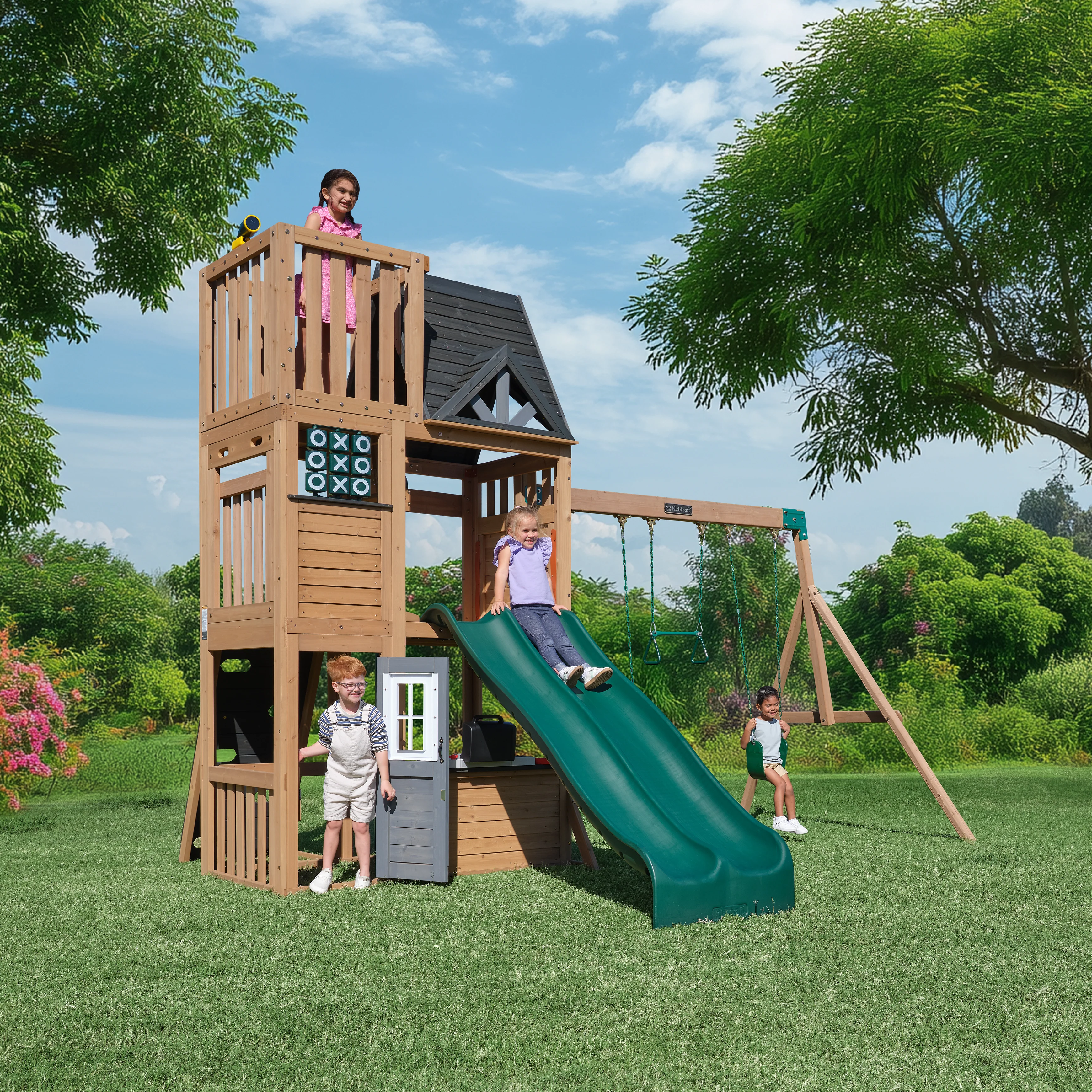 Parkwood Post Swing Set - Installation Available (Assembly)