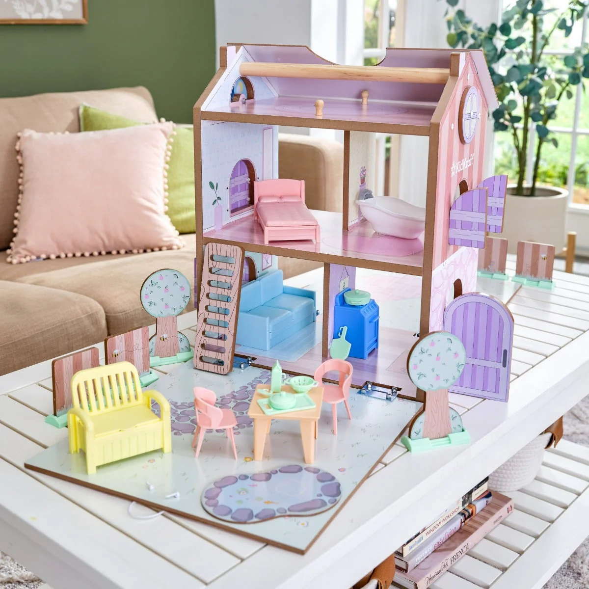 Play & Store Cottage Dollhouse - Image 3