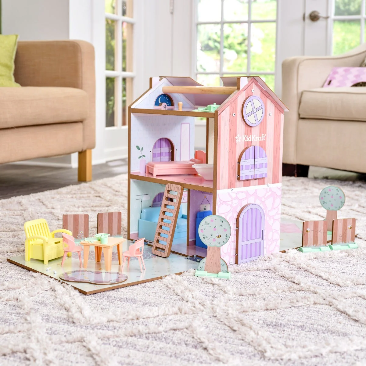 Play & Store Cottage Dollhouse - Image 5