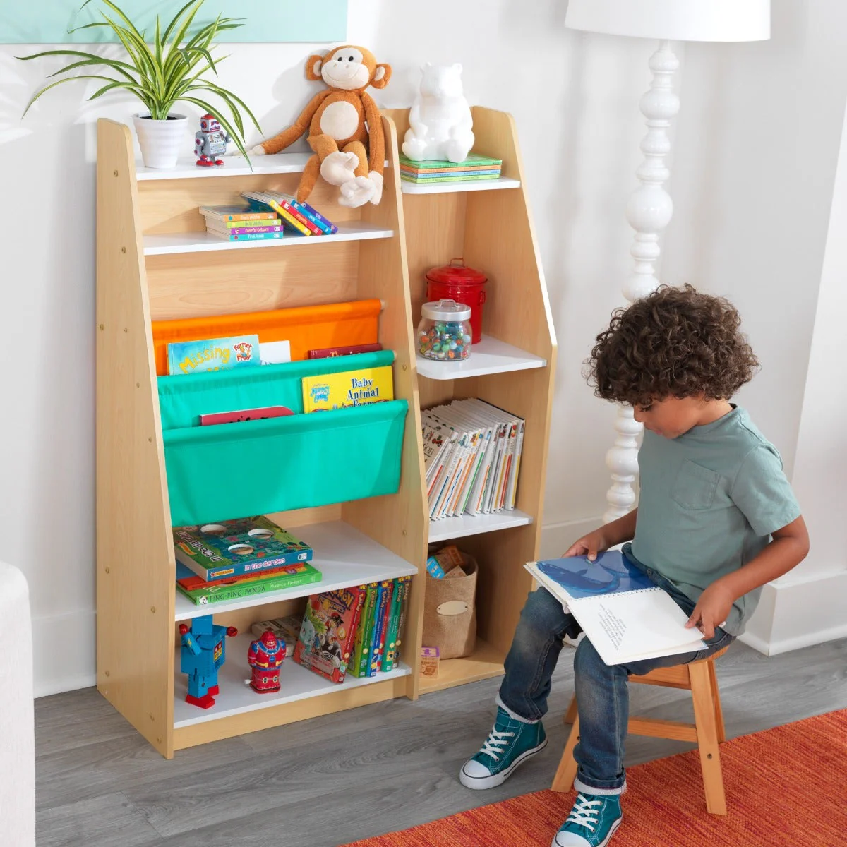 Pocket Storage Bookshelf - Natural - Image 4