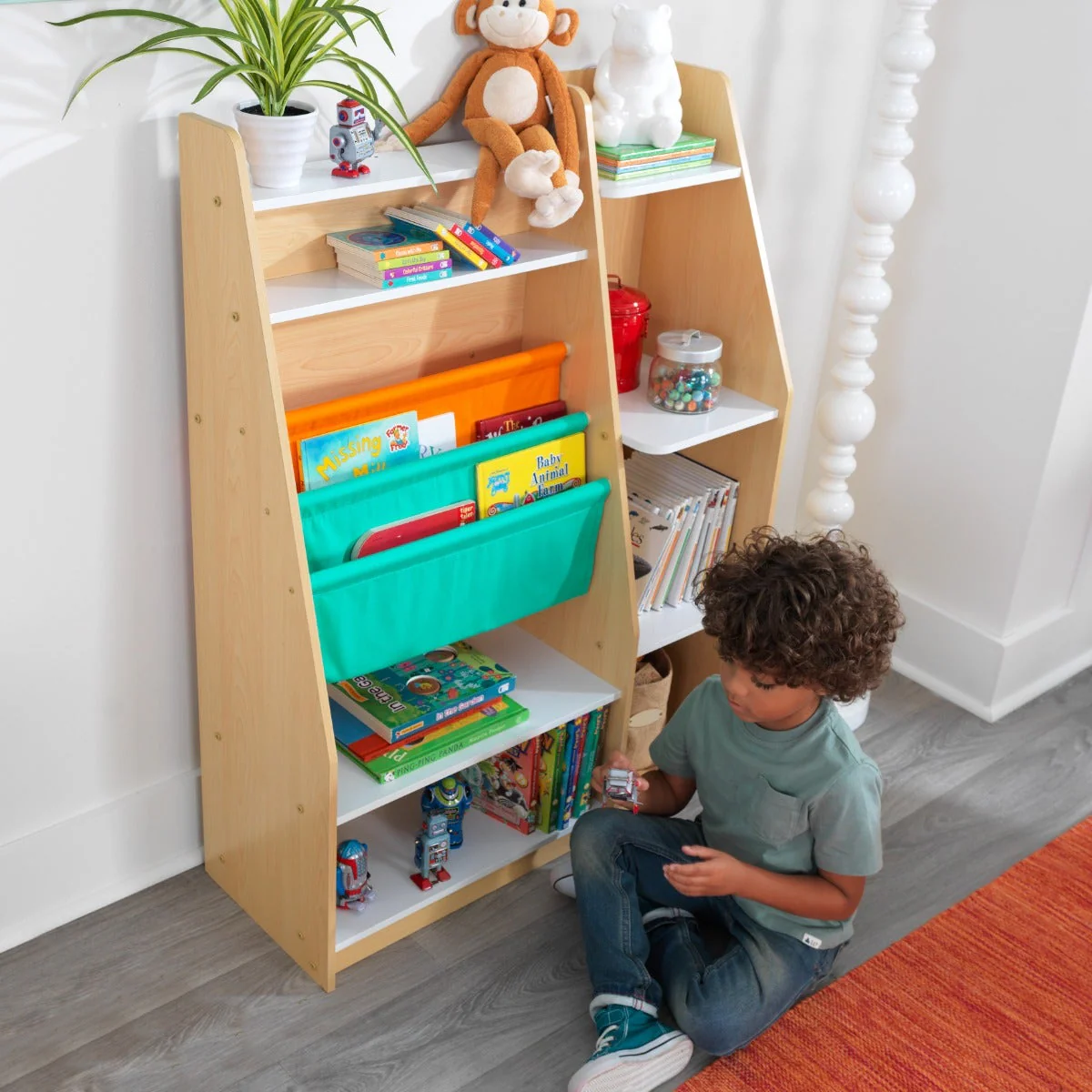Pocket Storage Bookshelf - Natural - Image 5