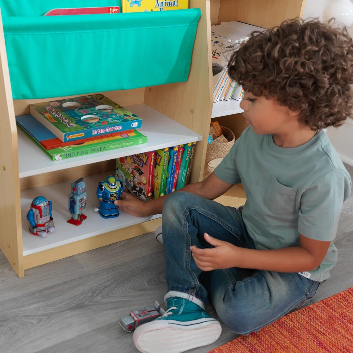Pocket Storage Bookshelf - Natural - Image 7