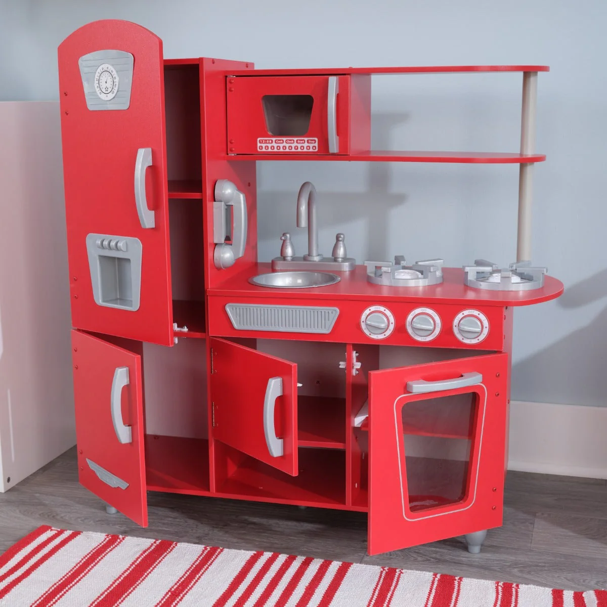 Vintage Play Kitchen - Red - Image 10