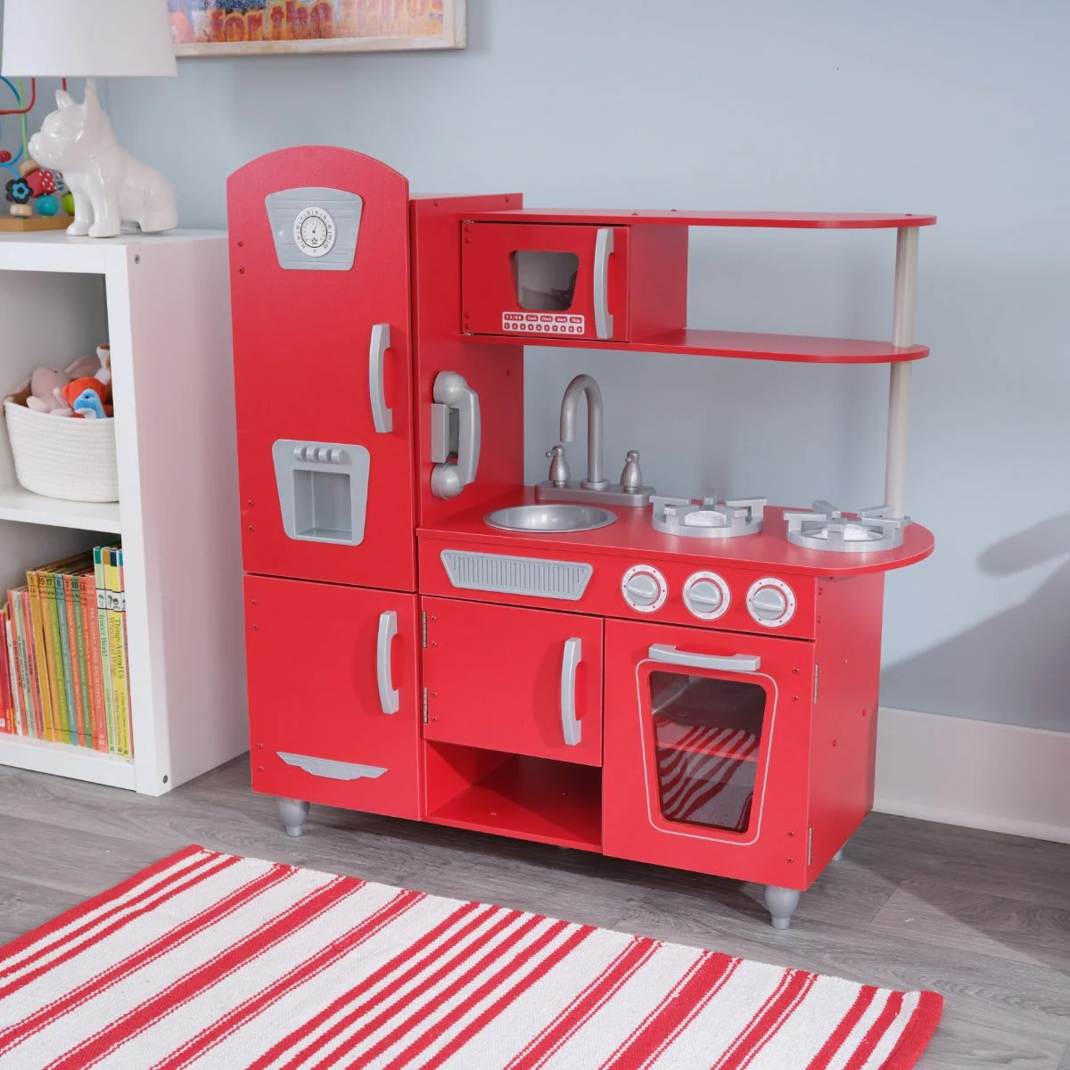 Vintage Play Kitchen - Red - Image 3