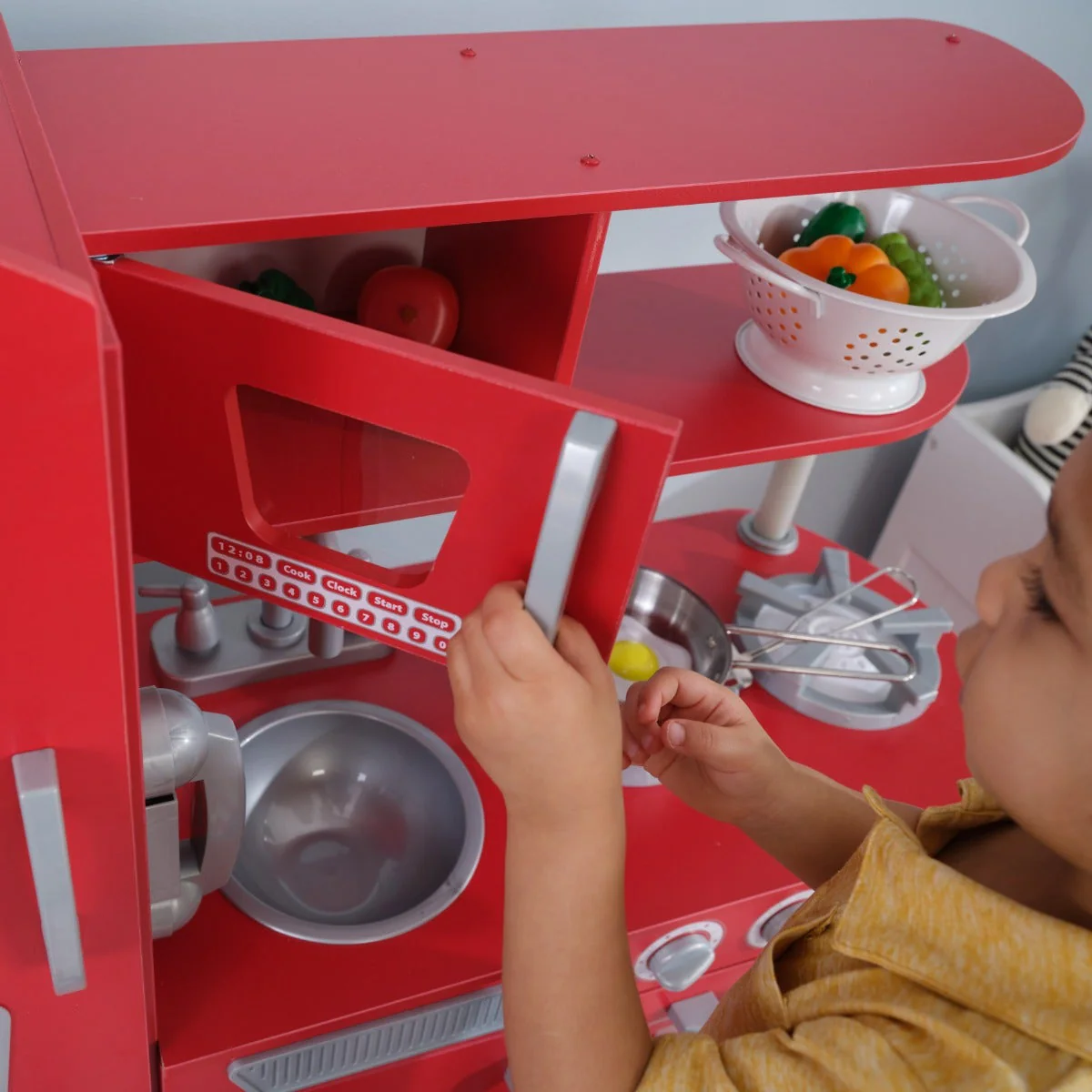Vintage Play Kitchen - Red - Image 7