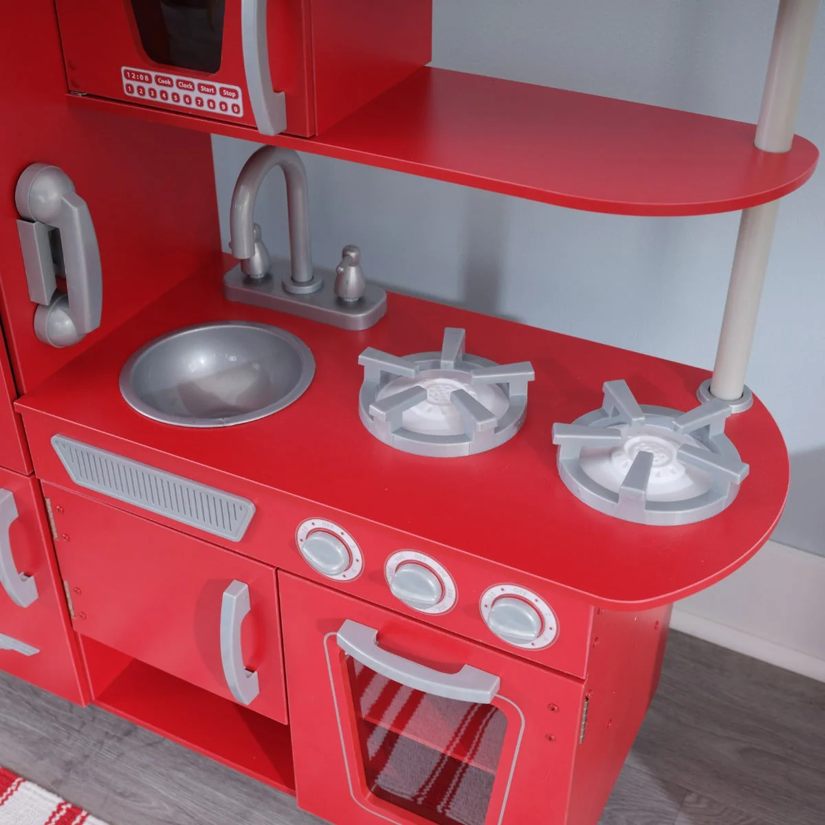 Vintage Play Kitchen - Red - Image 8
