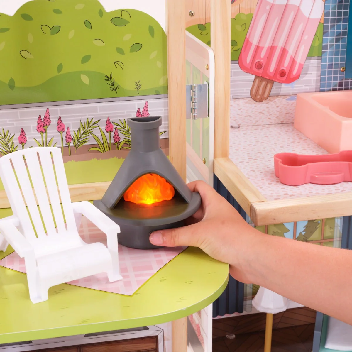 Secret Reveal Wooden Mansion Dollhouse - Image 6