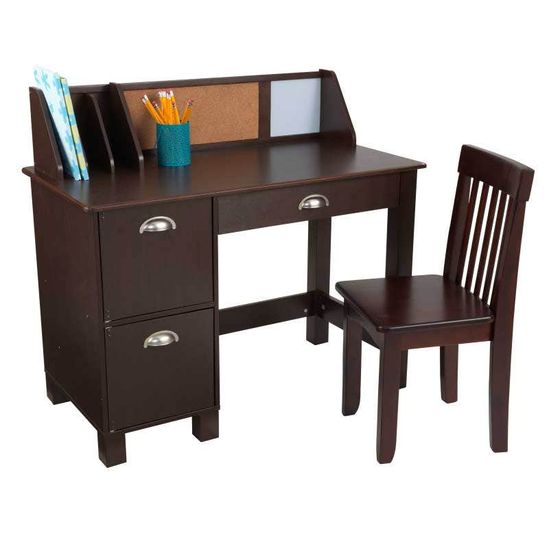 Study Desk with Chair - Espresso - Image 7