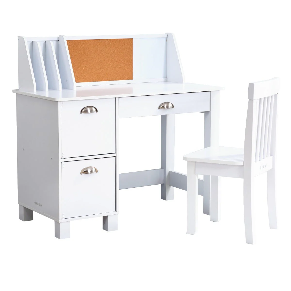 Study Desk with Chair - White - Image 14
