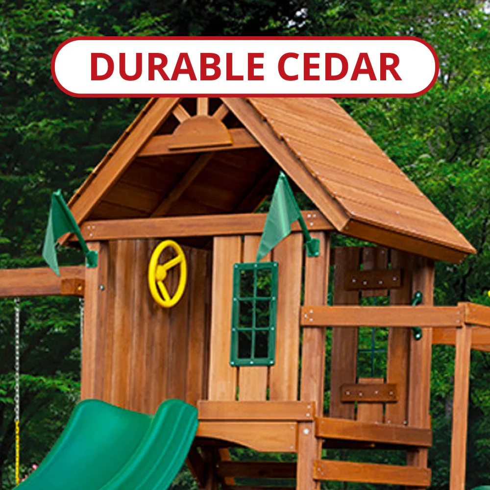 Super Knightsbridge Wood Swing Set by Swing-N-Slide - Image 6