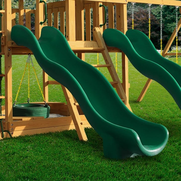 Super Wave Scoop Slide by Swing-N-Slide - Green - Image 2