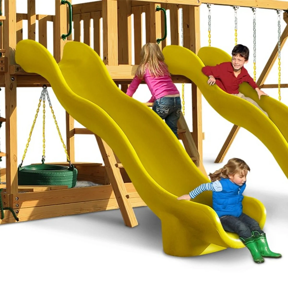 Super Wave Scoop Slide by Swing-N-Slide - Yellow - Image 2