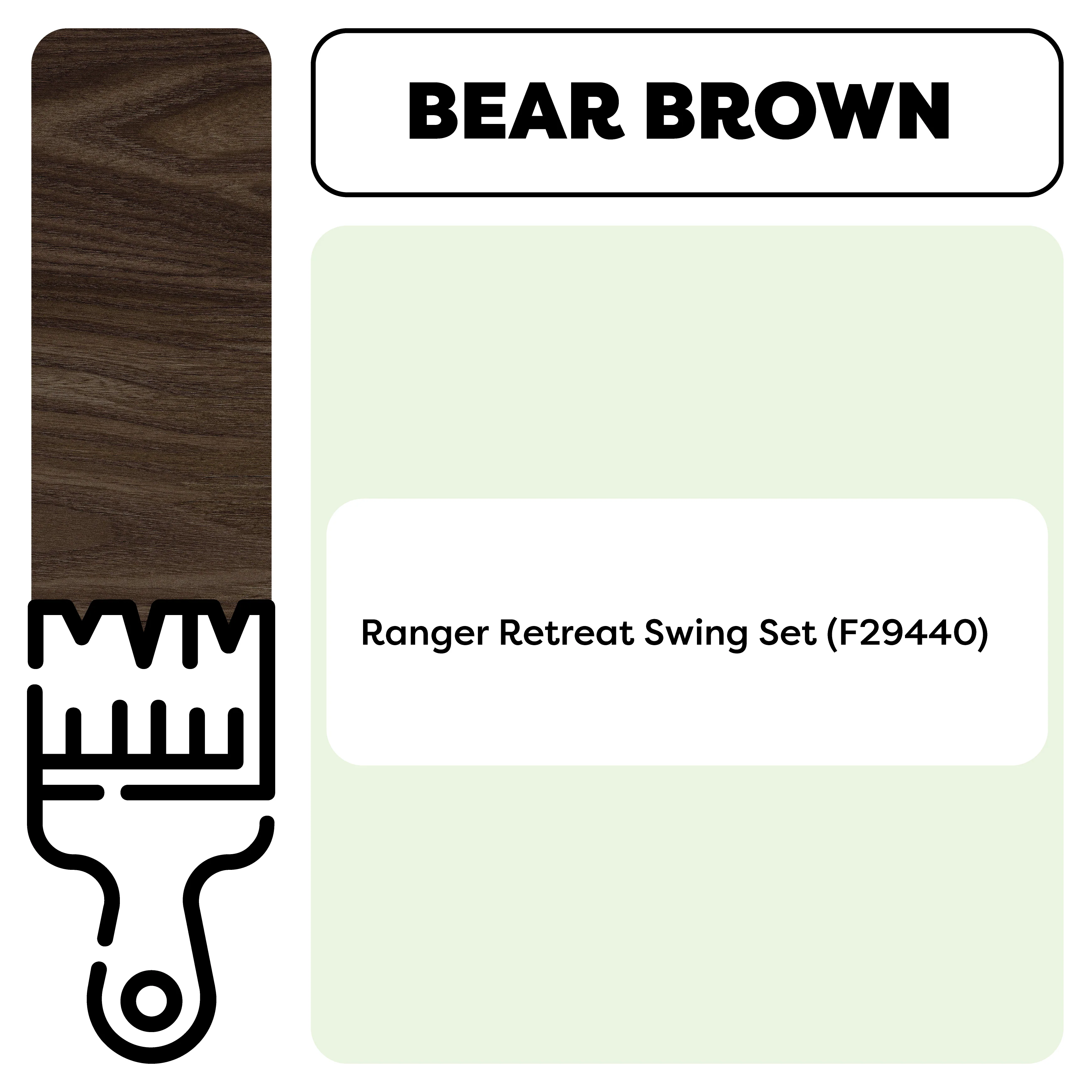 Swing Set/Playhouse Stain/Sealant – Bear Brown (1 Gallon) - Image 3