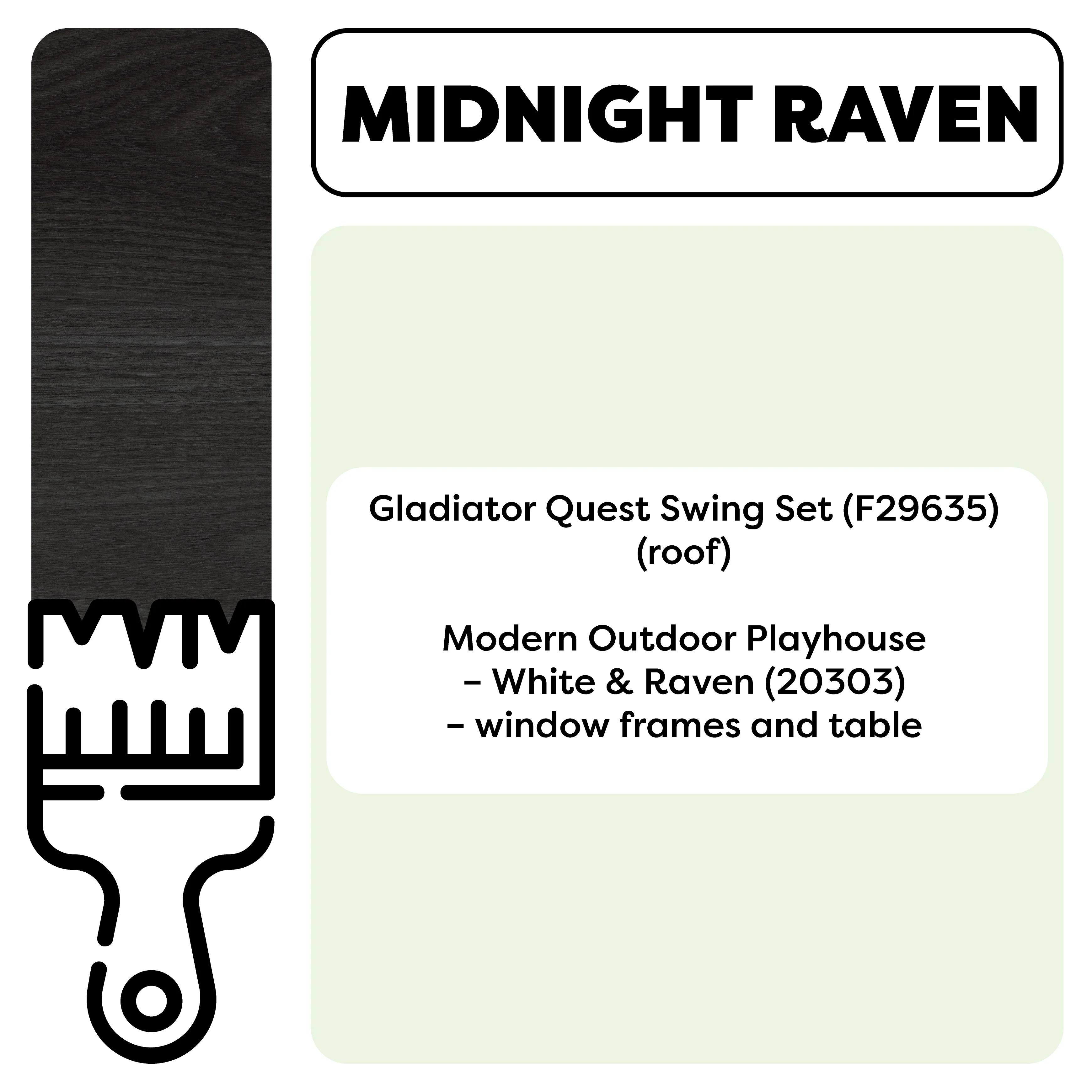 Swing Set/Playhouse Stain/Sealant – Midnight Raven (1 Gallon) - Image 3