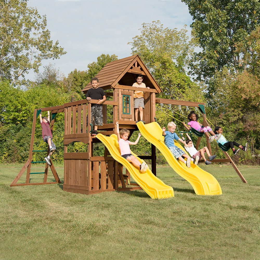 Timberview Swing Set by Swing-N-Slide