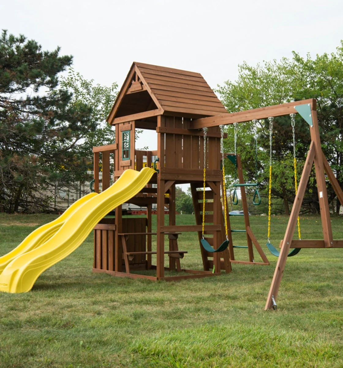 Timberview Swing Set by Swing-N-Slide - Image 2