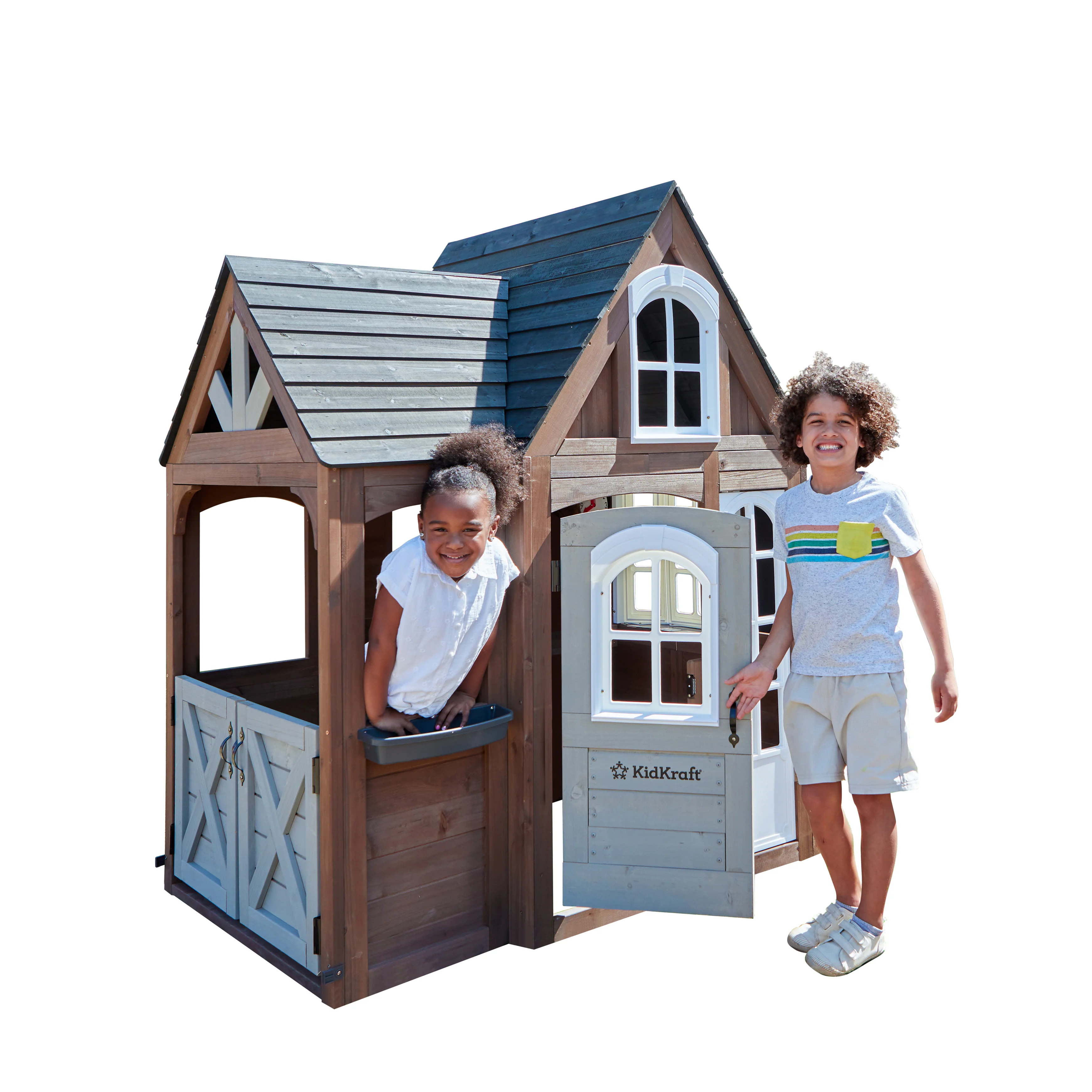 Timberwood Wooden Outdoor Playhouse - Image 15