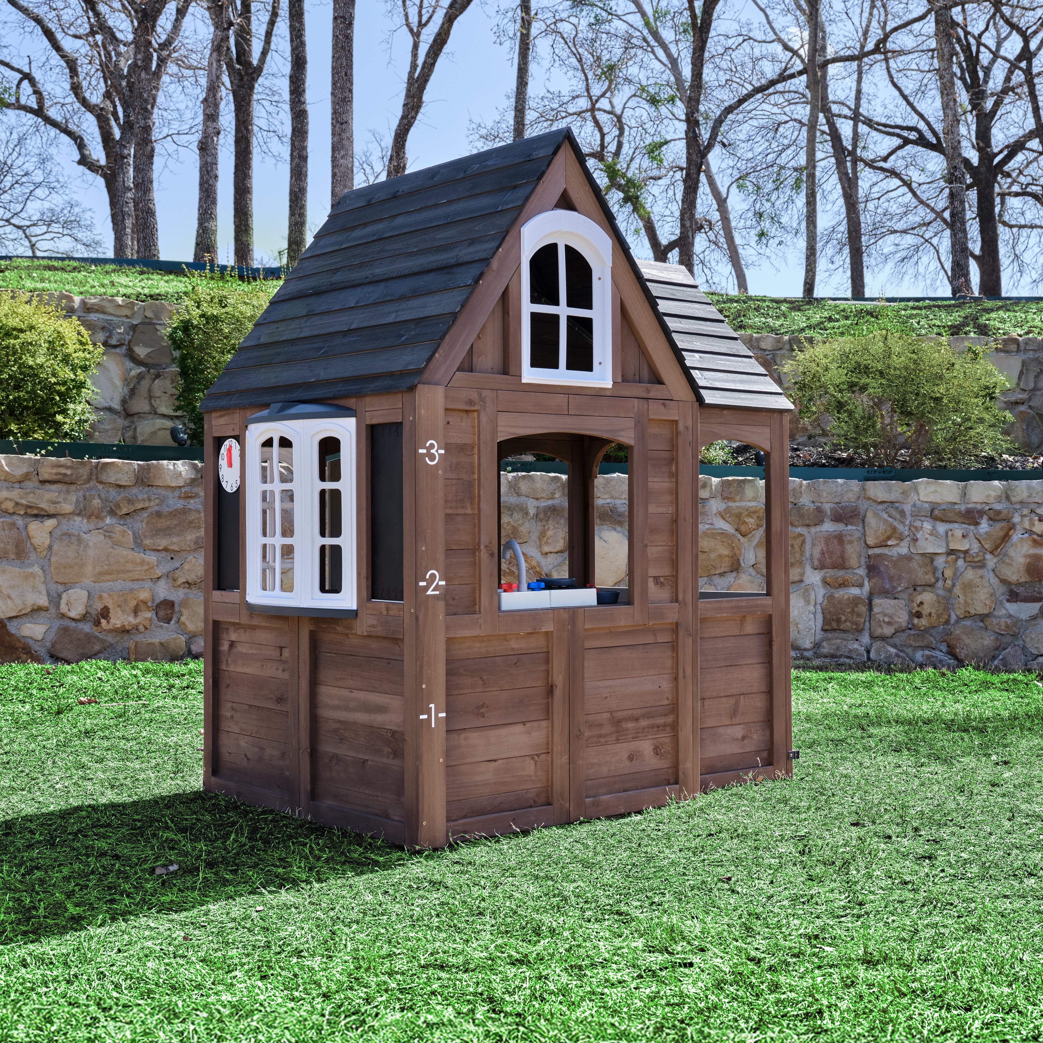 Timberwood Wooden Outdoor Playhouse - Image 3