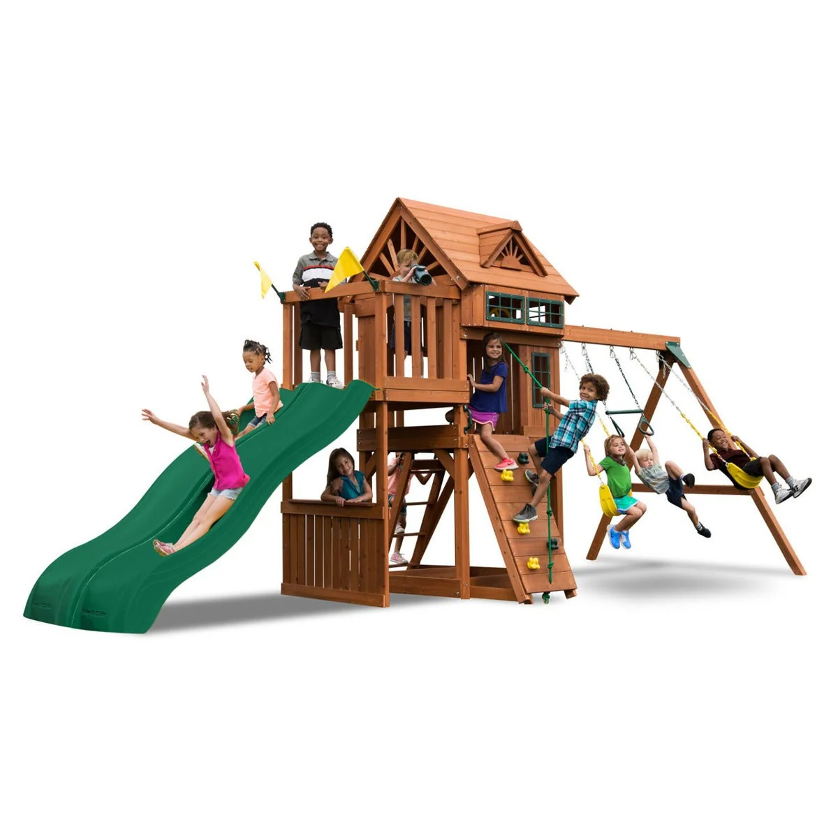 Twin Titan Wooden Swing Set by Swing-N-Slide - Installation Available - Image 11