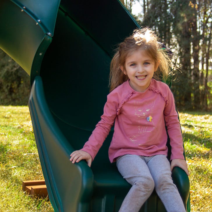 Twister Tube Slide by Swing-N-Slide - 4 ft. - Green - Image 4
