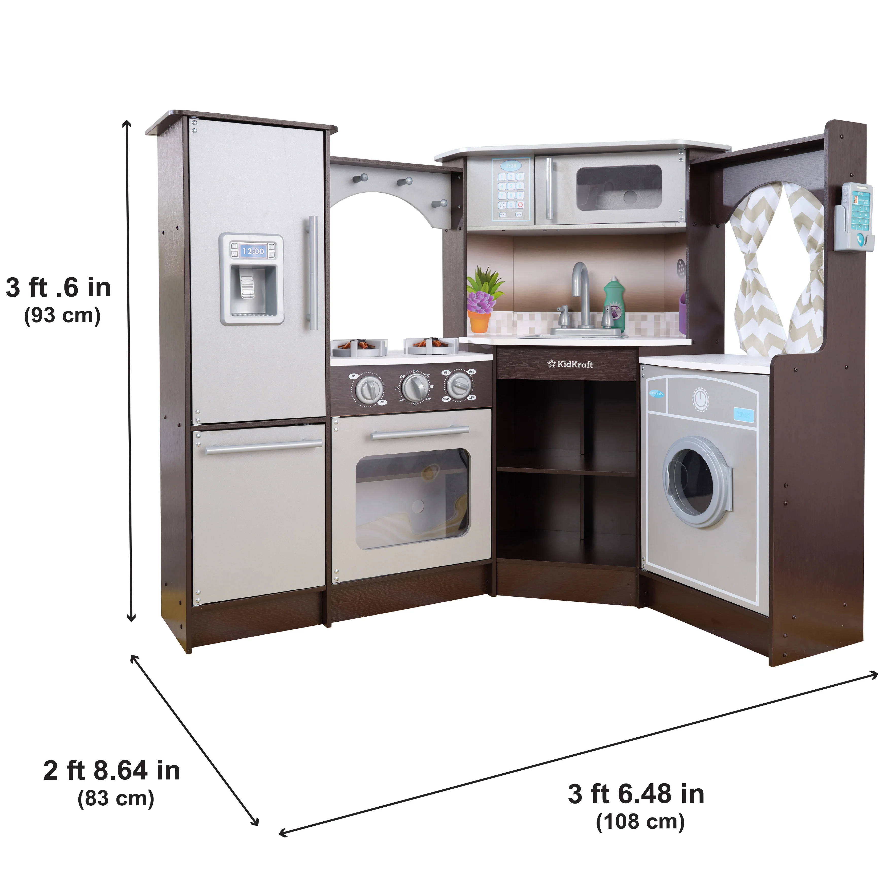Ultimate Corner Play Kitchen - Espresso - Image 12