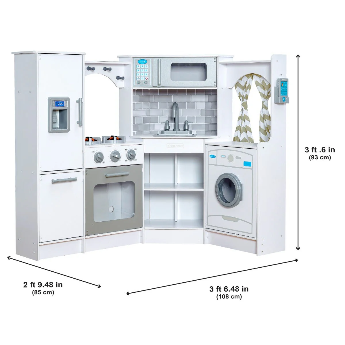Ultimate Corner Play Kitchen - White - Image 14