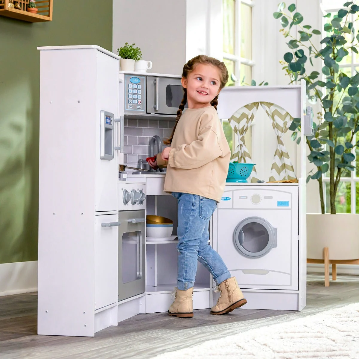 Ultimate Corner Play Kitchen - White - Image 3