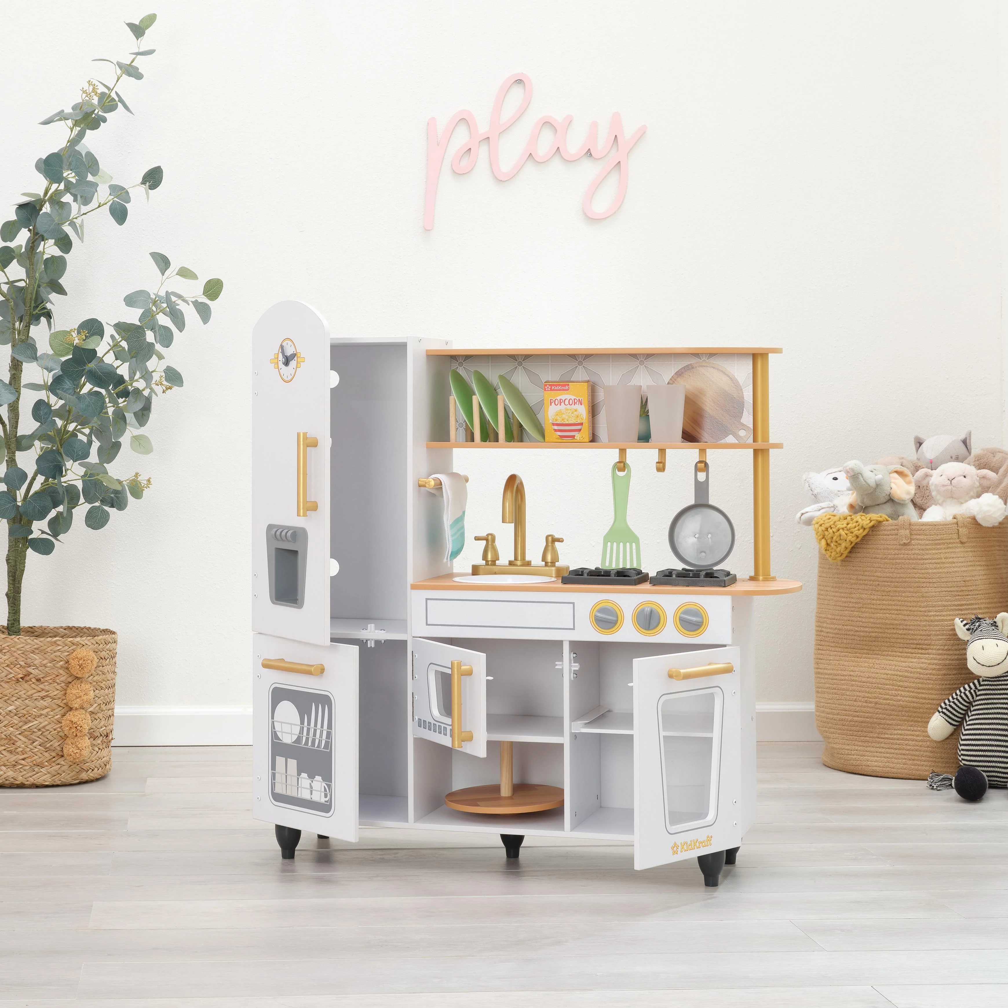 Vintage Play Kitchen - White - Image 3