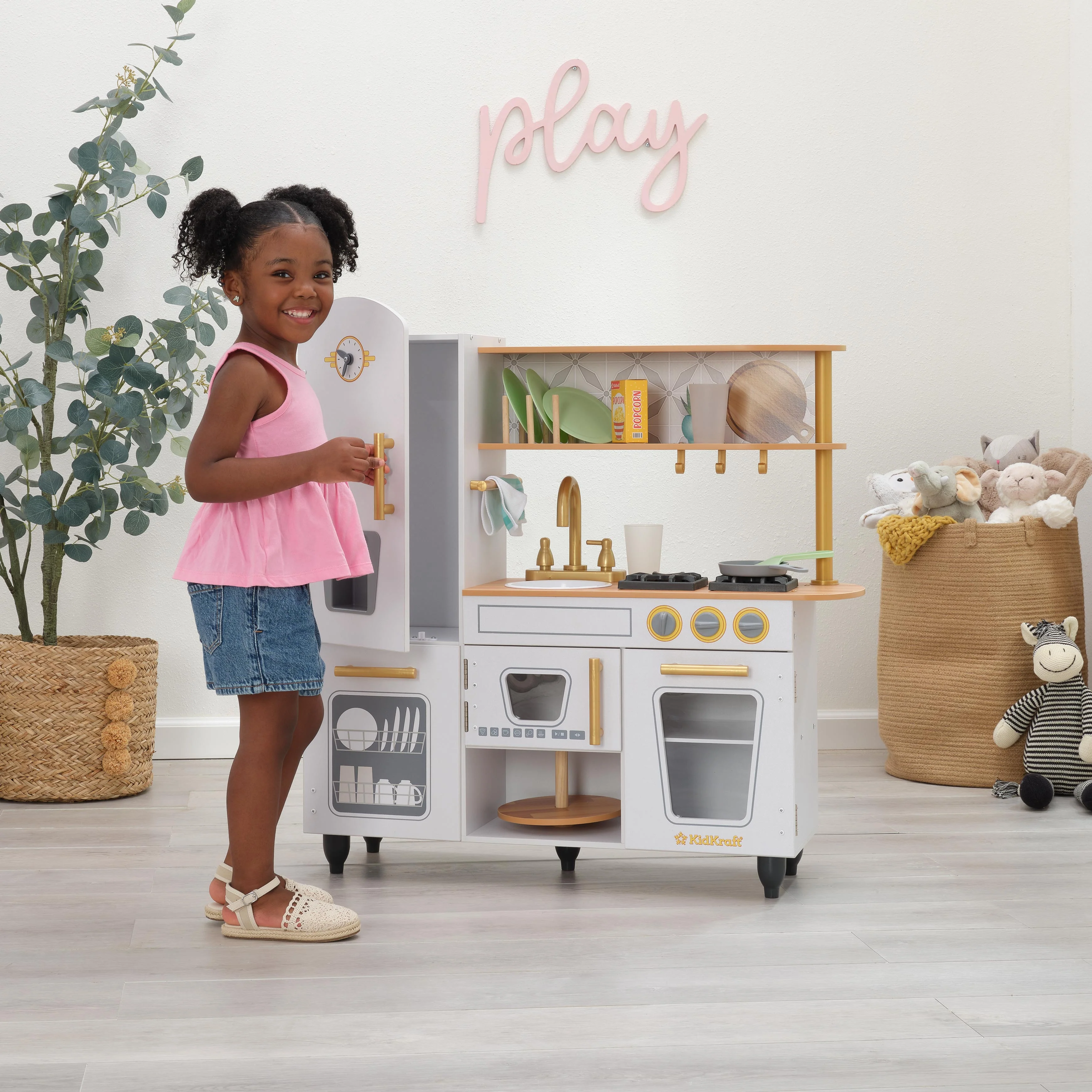 Vintage Play Kitchen - White - Image 4