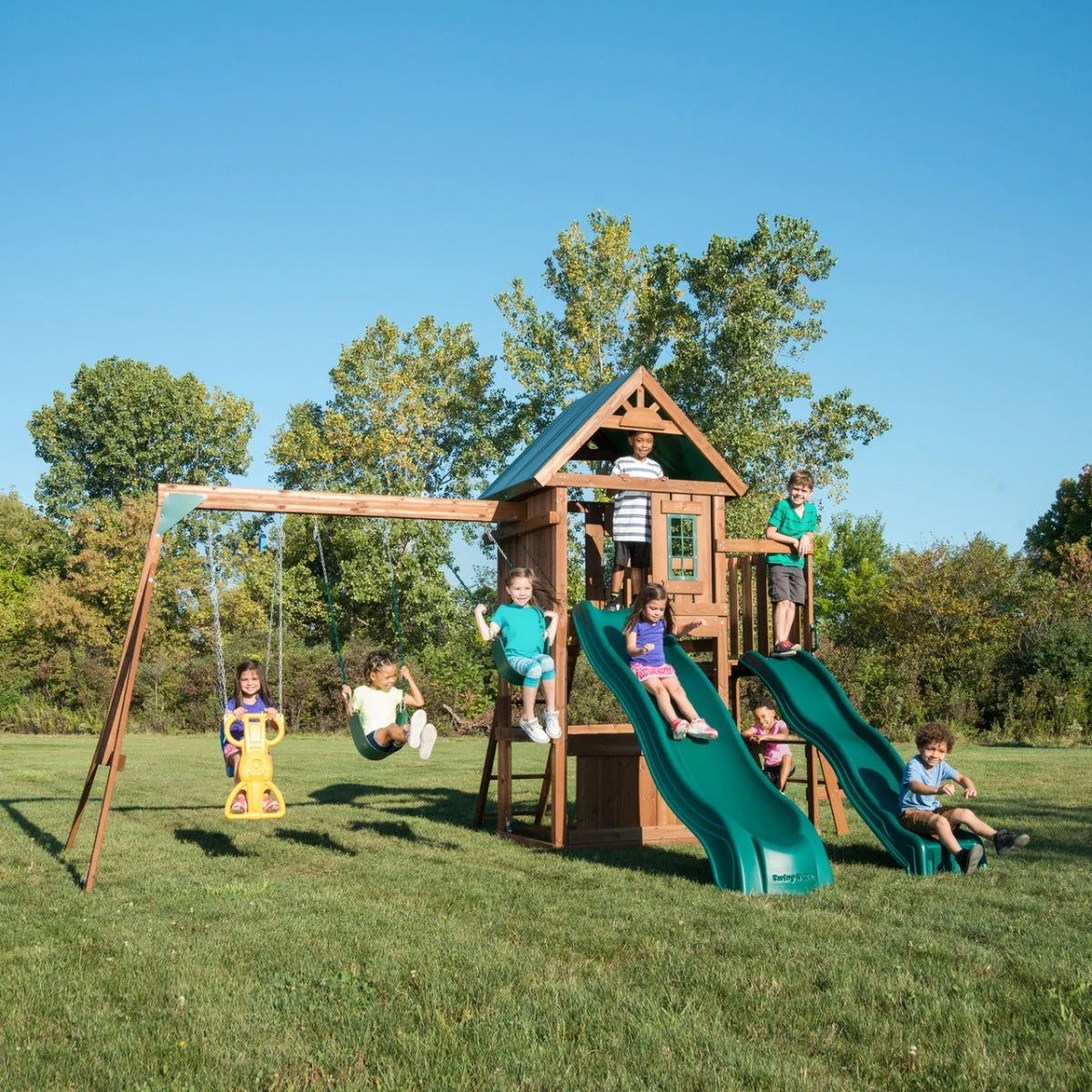 Willows Peak Deluxe Swing Set by Swing-N-Slide - Image 6
